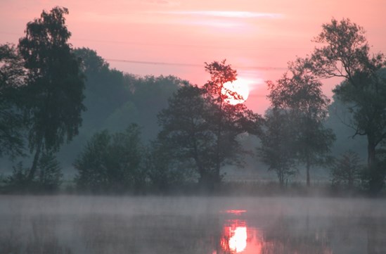 zonsopgang aan de Lange Jan