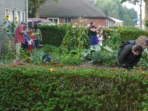 veel belangstelling voor de tuin